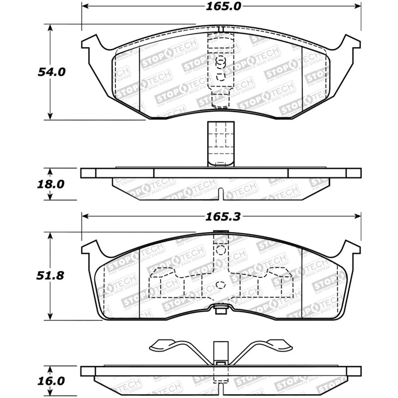 StopTech Street Brake Pads