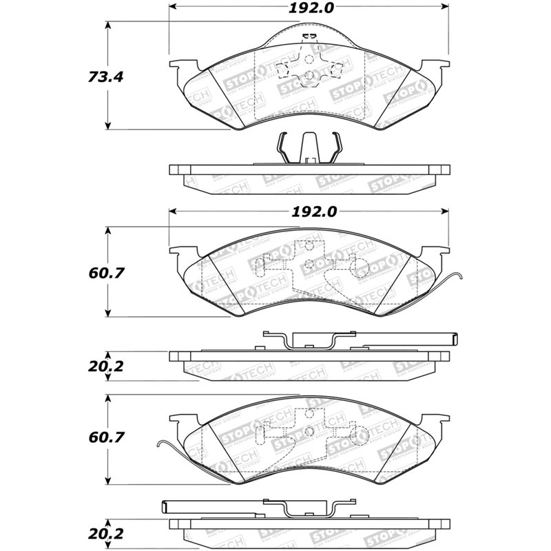 StopTech Street Brake Pads