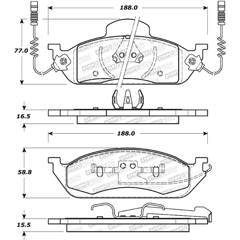 StopTech Street Brake Pads