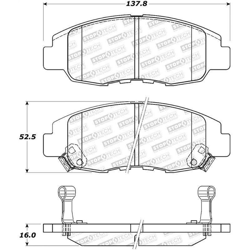 StopTech Street Brake Pads