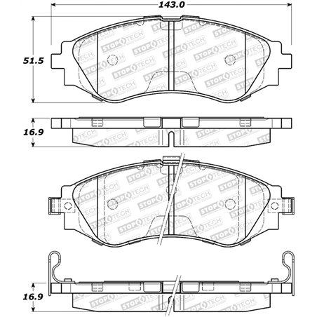 StopTech Street Brake Pads