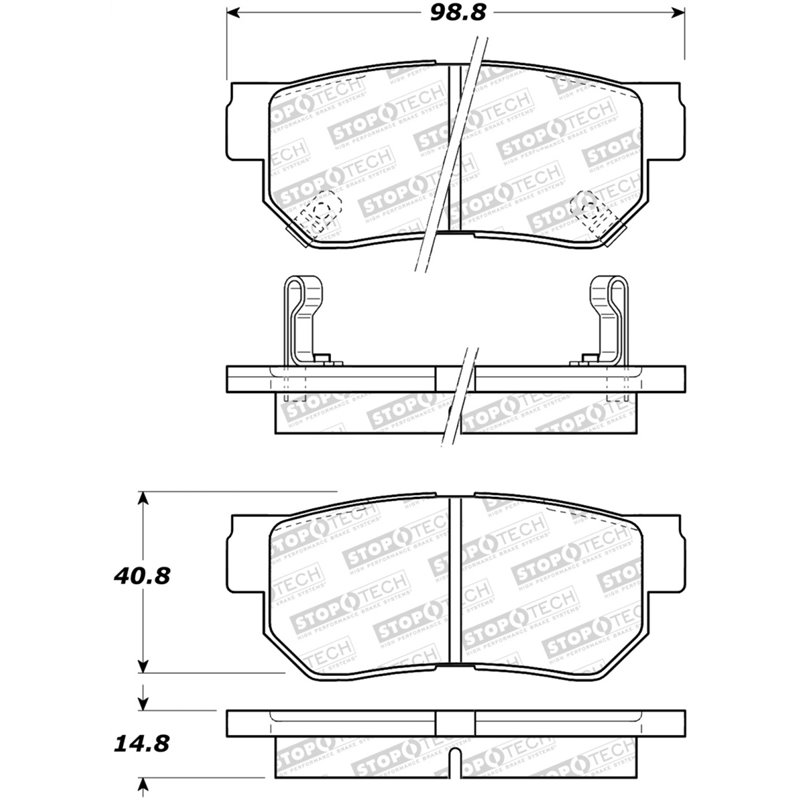 StopTech Street Brake Pads