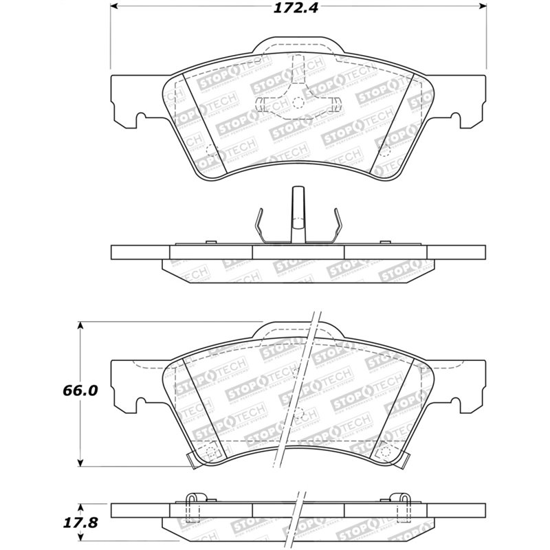 StopTech Street Brake Pads