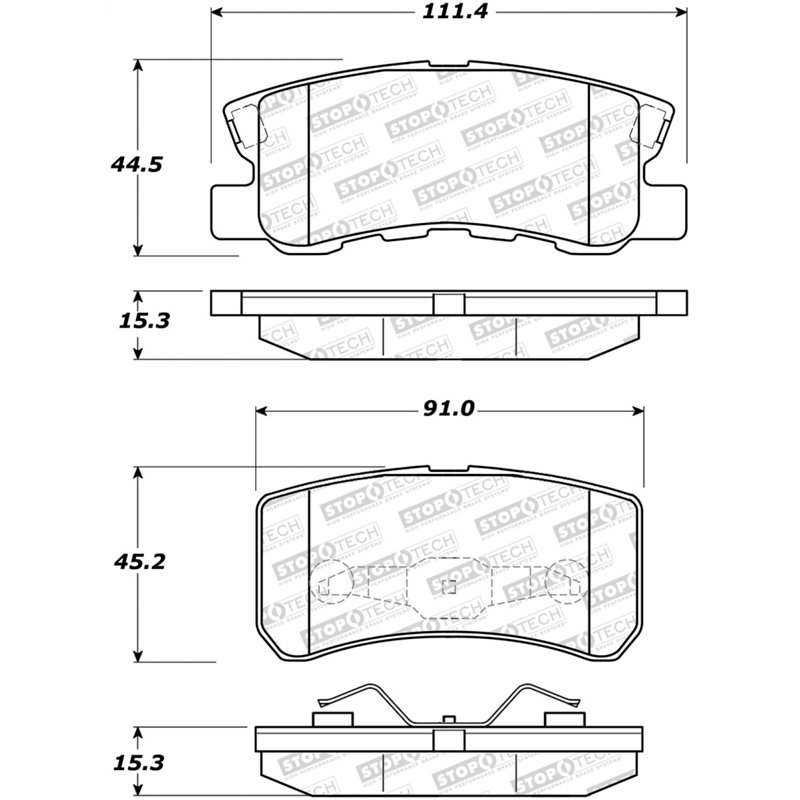 StopTech Street Brake Pads