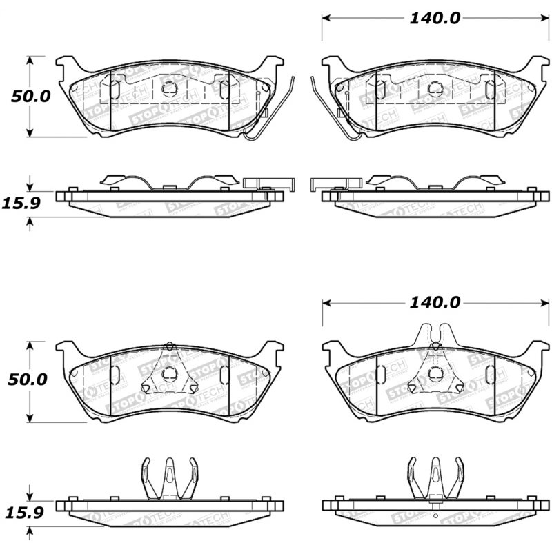 StopTech Street Brake Pads