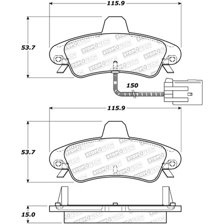 StopTech Street Brake Pads