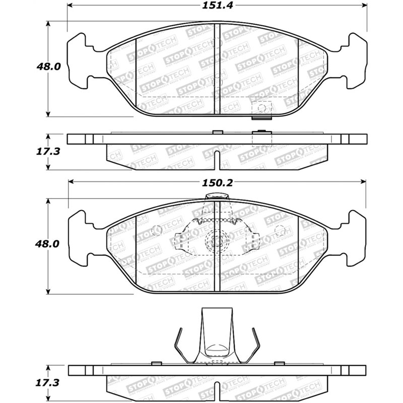 StopTech Street Brake Pads