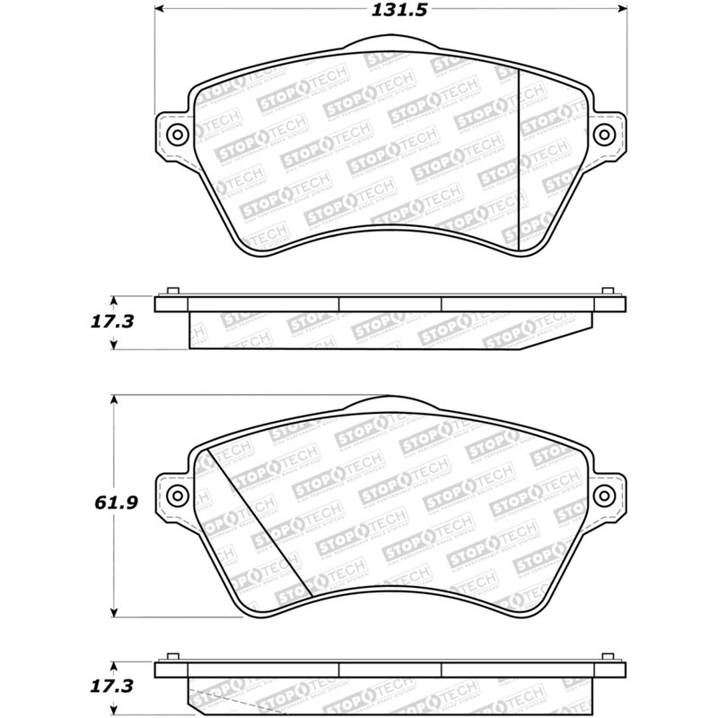 StopTech Street Brake Pads