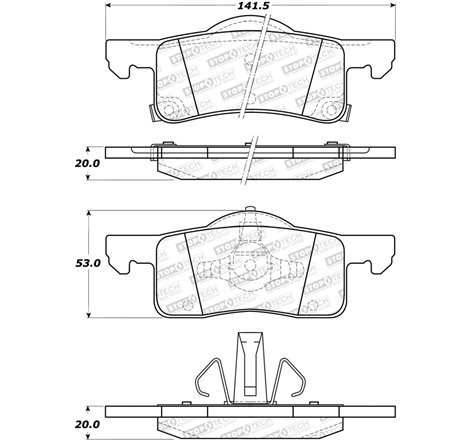 StopTech Street Brake Pads