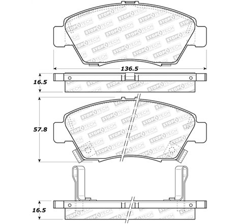 StopTech Street Brake Pads