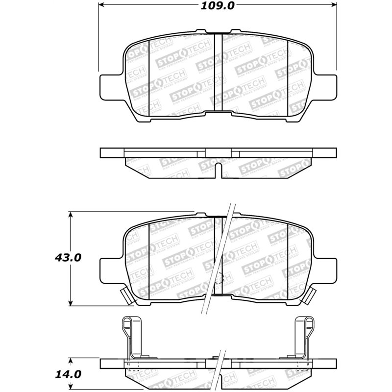 StopTech Street Brake Pads