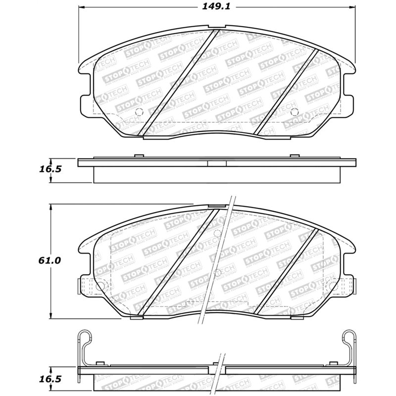 StopTech Street Brake Pads