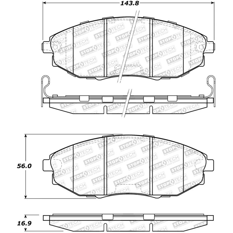 StopTech Street Brake Pads