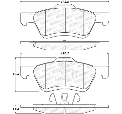 StopTech Street Brake Pads