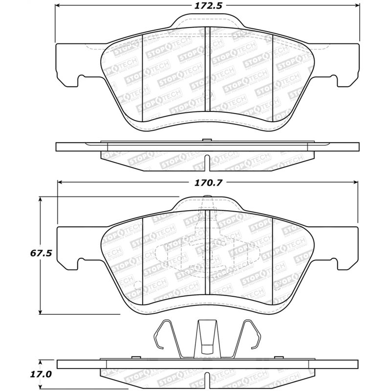 StopTech Street Brake Pads