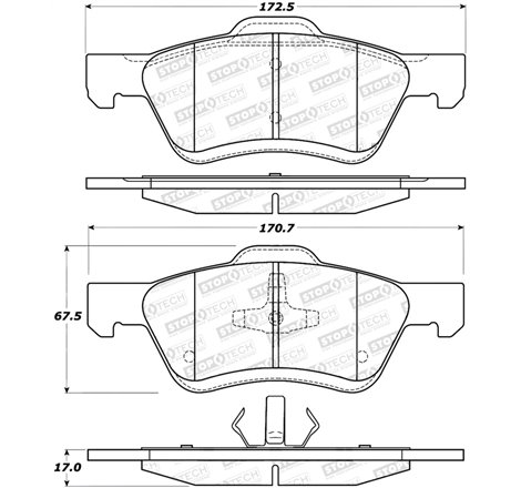 StopTech Street Brake Pads