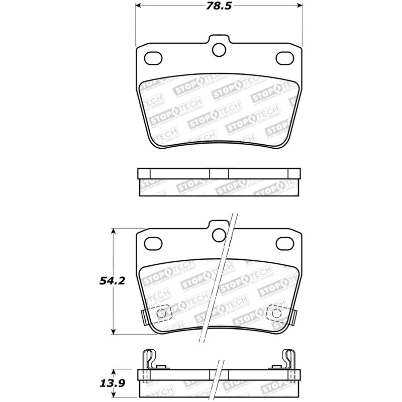 StopTech Street Brake Pads