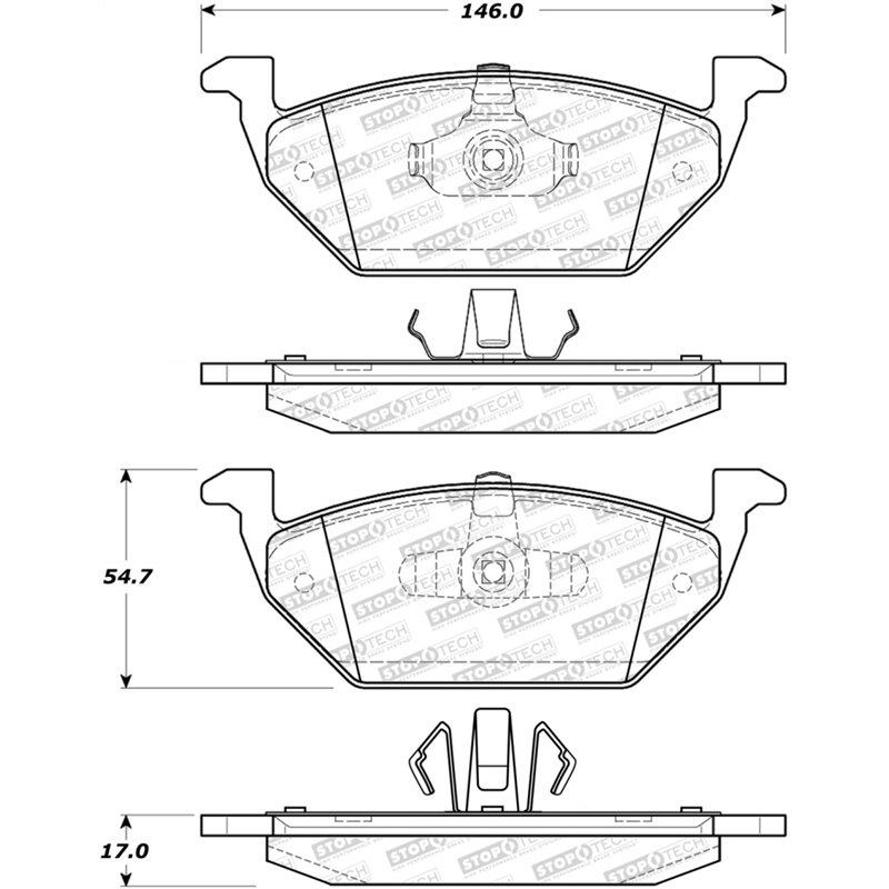 StopTech Street Brake Pads