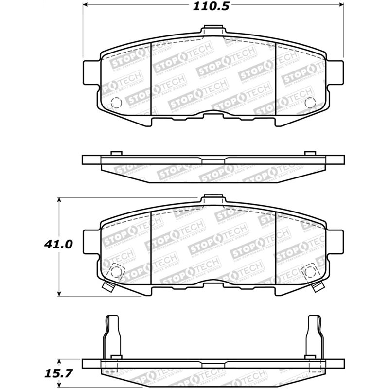 StopTech Street Brake Pads