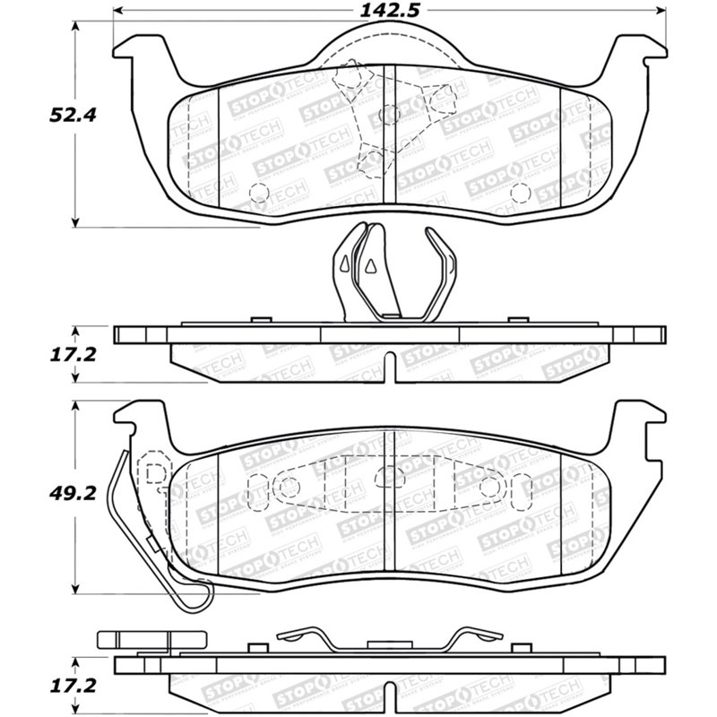 StopTech Street Brake Pads