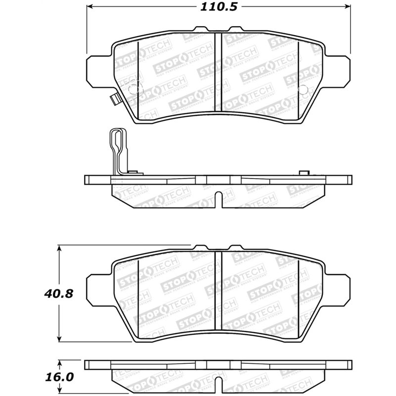 StopTech Street Brake Pads