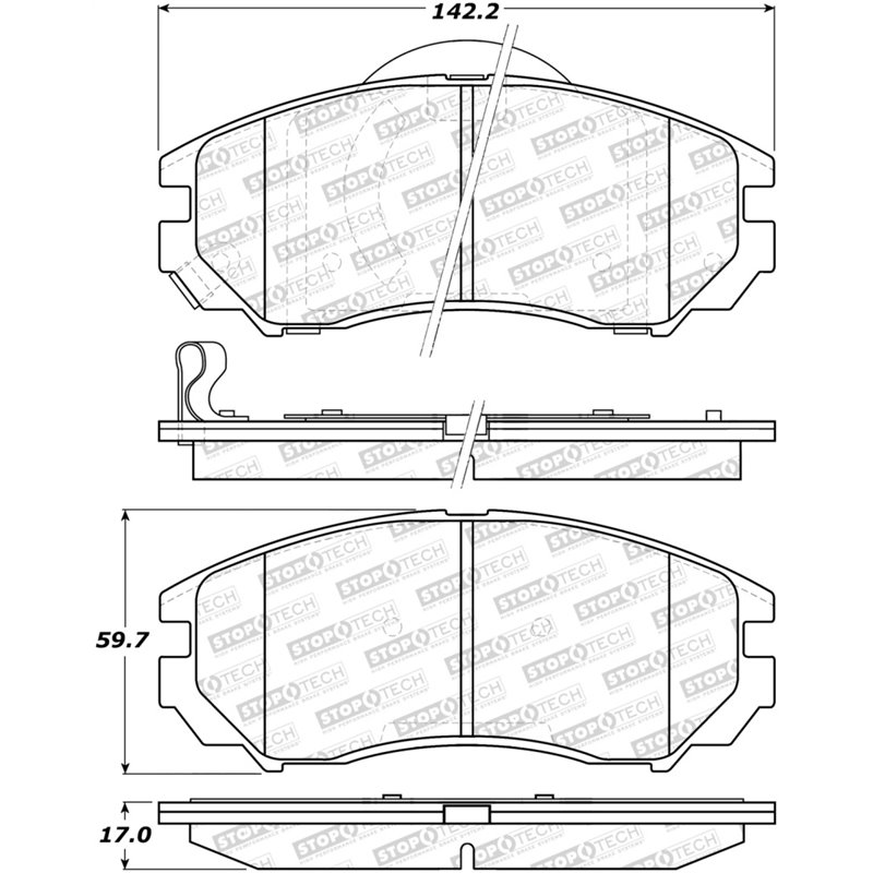 StopTech Street Brake Pads