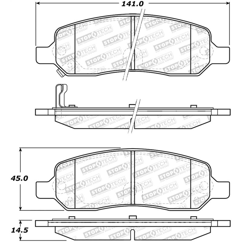 StopTech Street Brake Pads