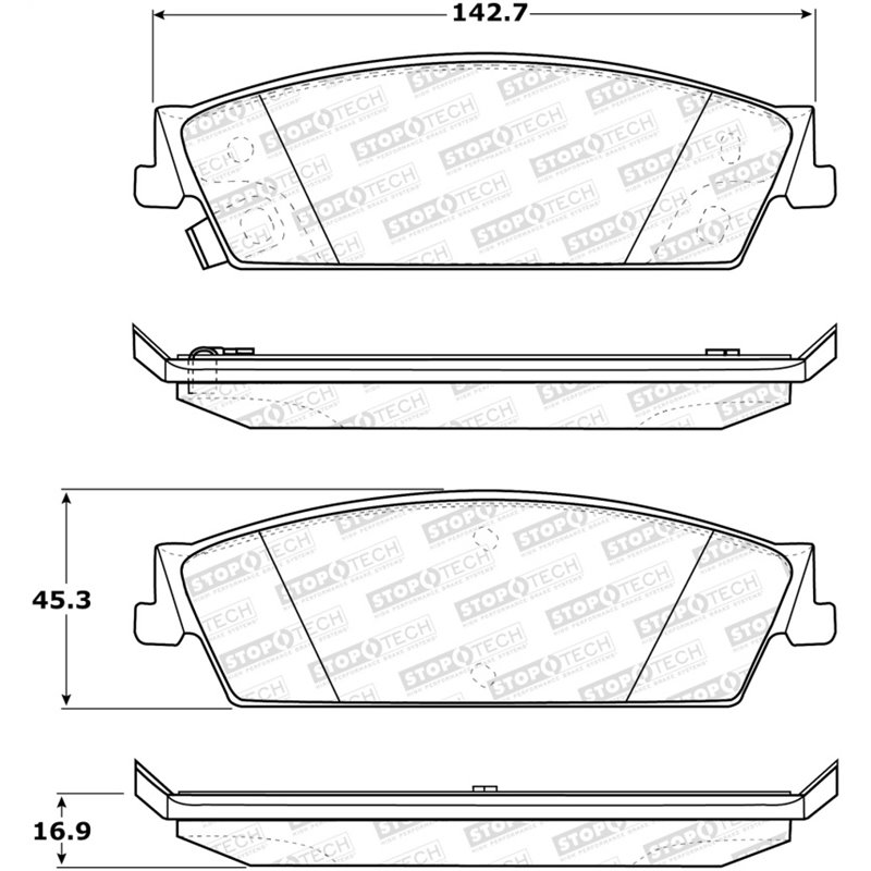 StopTech Street Brake Pads