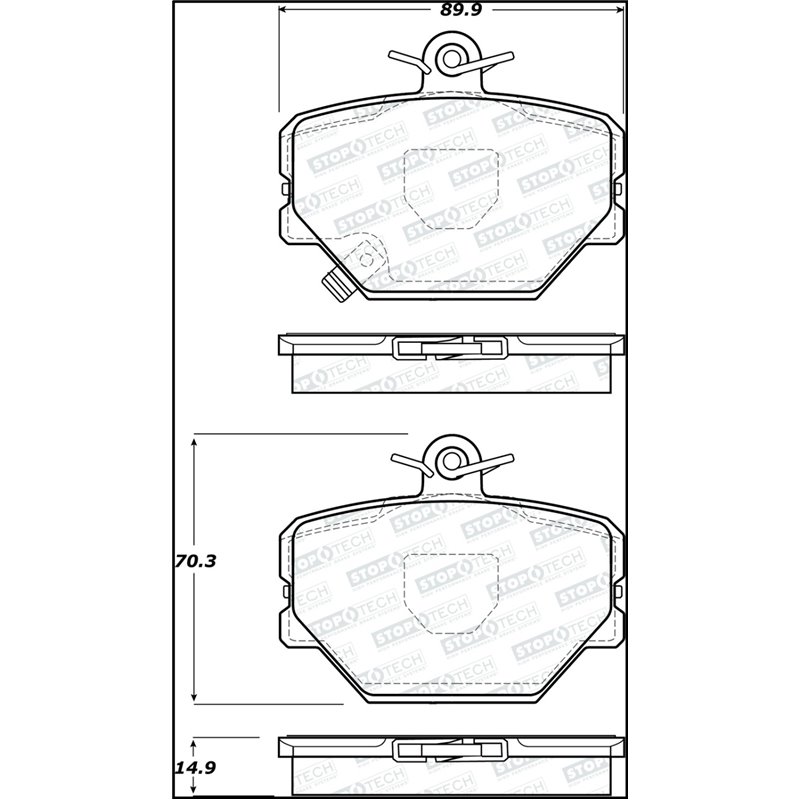 StopTech Street Brake Pads