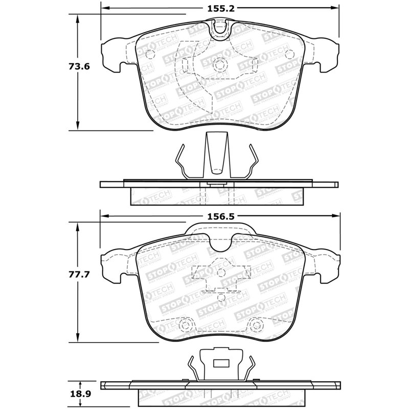 StopTech Street Brake Pads