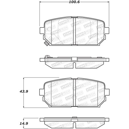 StopTech Street Brake Pads