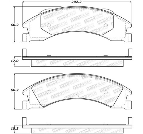 StopTech Street Brake Pads - Front