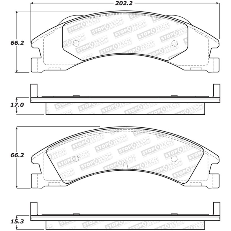 StopTech Street Brake Pads - Front