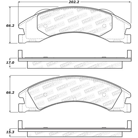 StopTech Street Brake Pads - Front