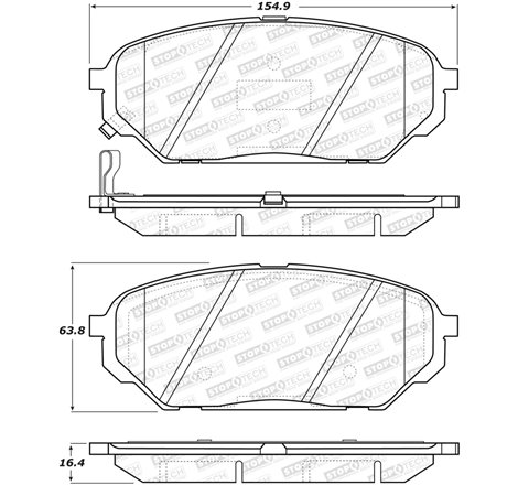 StopTech Street Brake Pads - Front