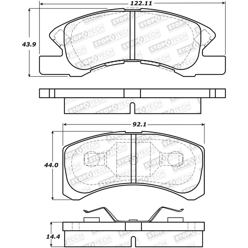 StopTech Street Brake Pads - Front