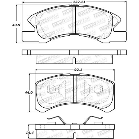 StopTech Street Brake Pads - Front