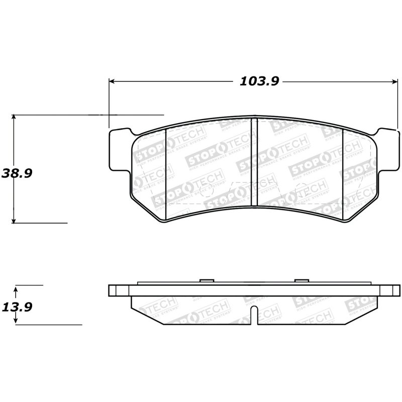 StopTech Street Brake Pads - Front