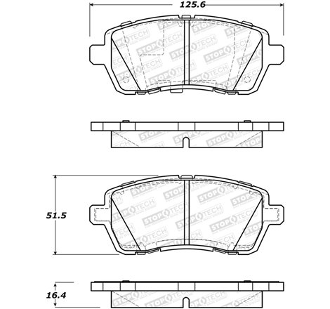 StopTech Street Brake Pads - Front