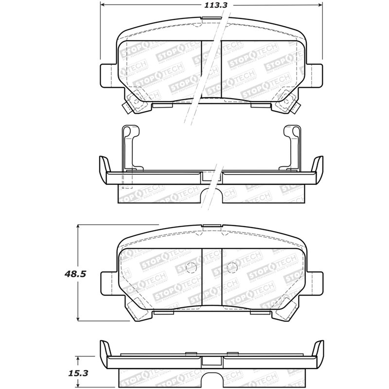 StopTech Street Brake Pads - Front