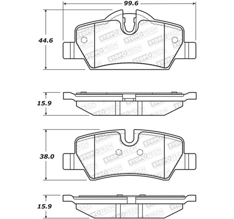 StopTech Street Brake Pads - Front