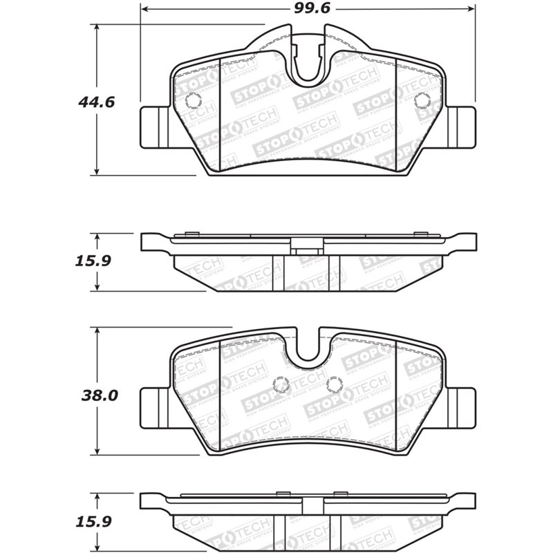 StopTech Street Brake Pads - Front