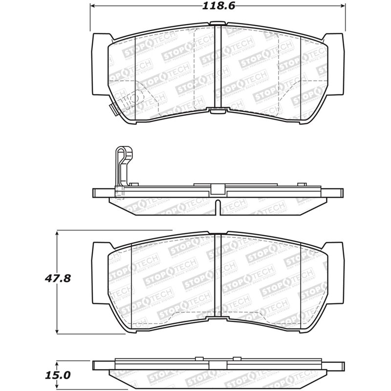 StopTech Street Brake Pads - Front