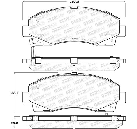 StopTech Street Brake Pads - Front