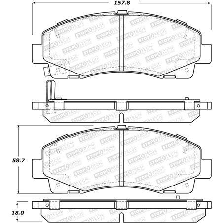 StopTech Street Brake Pads - Front