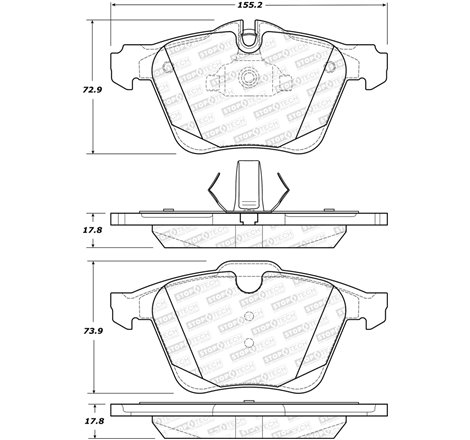 StopTech Street Brake Pads - Front