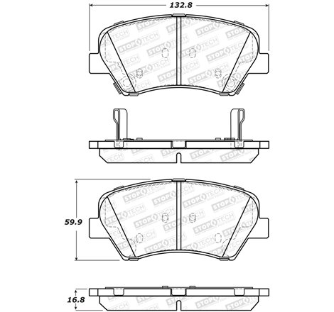 StopTech Street Brake Pads - Front