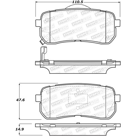 StopTech Street Brake Pads - Front