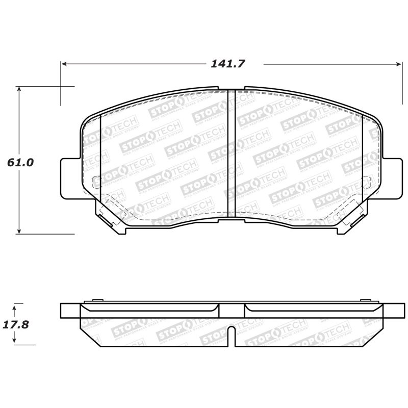 StopTech Street Brake Pads - Front