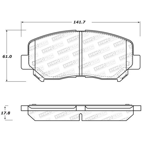 StopTech Street Brake Pads - Front